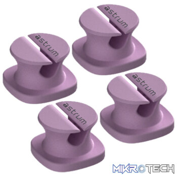 CO060 Mini Cable Organizer Clips  4 Piece Set for Cable Management-Purple